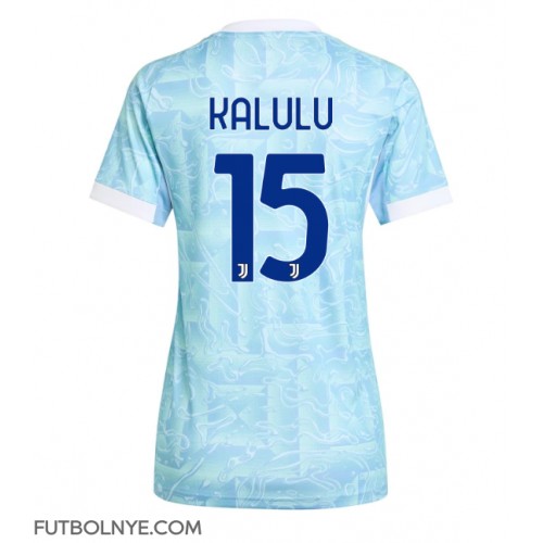 Camiseta Juventus Pierre Kalulu #15 Visitante Equipación para mujer 2025-26 manga corta